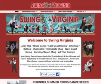 SwingVirginia.com(Swing Dance Connection in Hampton Roads area of southeast Virginia) Screenshot