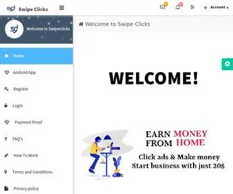 Swipeclicks.com(Swipe Clicks) Screenshot