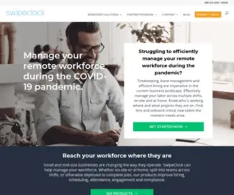 Swipeclock.com(HR Solutions for Small Business) Screenshot