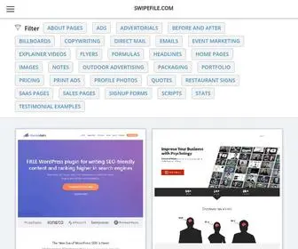 Swipefile.com(Swipe File Examples From Top Copywriters & Marketers (Free)) Screenshot