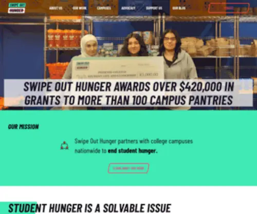 Swipehunger.org(Swipe out hunger) Screenshot