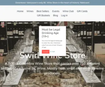 Swirlwinestore.ca(Swirl Wine Store) Screenshot