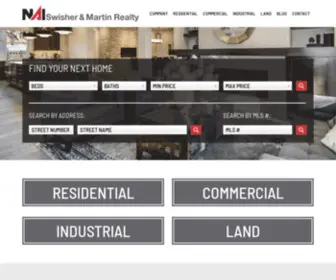 Swisherandmartinrealty.com(Swisher & Martin RealtySwisher & Martin Realty) Screenshot