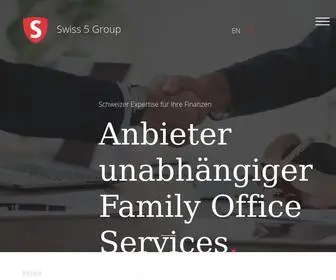 Swiss-5-Group.ch(Swiss 5 Group) Screenshot