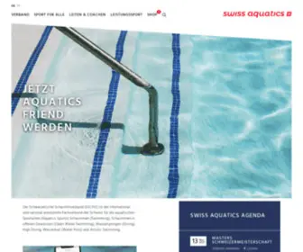 Swiss-Aquatics.ch(Swiss Aquatics) Screenshot