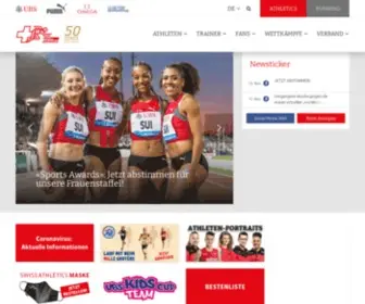 Swiss-Athletics.ch(Swiss Athletics) Screenshot
