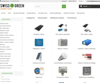 Swiss-Green.ch(Panneaux solaires et installations solaires) Screenshot