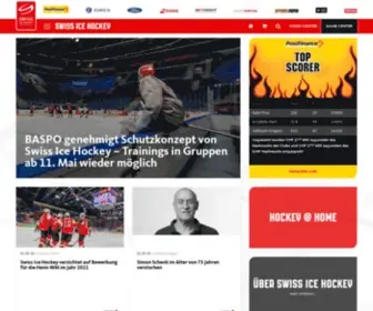 Swiss-Icehockey.ch(Swiss Ice Hockey Federation) Screenshot