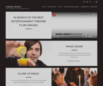 Swiss-Magic.com(Ihr Zauberer für unvergessliche Unterhaltung) Screenshot