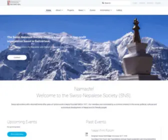 Swiss-Nepal.ch(Swiss Nepal) Screenshot