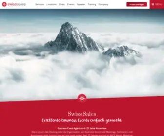 Swiss-Sales.ch(Agentur für Ihre Business Events) Screenshot