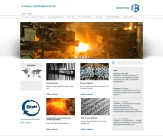 Swiss-Steel.com(Swiss steel group) Screenshot