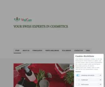 Swiss-Vitalcare.com(Swiss cosmetic Engineering) Screenshot