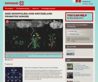 Swissaid.ch(Mit Projektarbeit auf Augenhöhe setzt sich SWISSAID) Screenshot