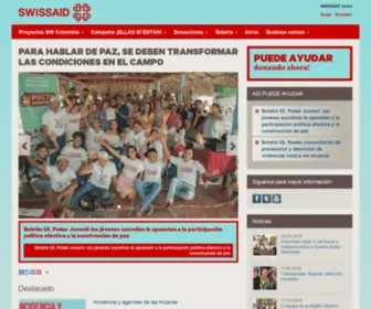 Swissaid.org.co(SWISSAID Colombia) Screenshot