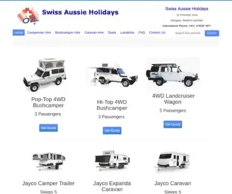 Swissaussie.com(Swiss Aussie Holidays Pty) Screenshot