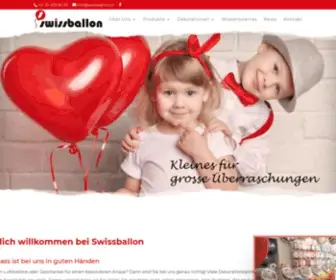 Swissballon.ch(Luftballons zu jedem Anlass) Screenshot