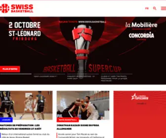 Swissbasketball.ch(Swiss Basketball) Screenshot