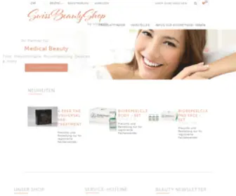 Swissbeautyshop.com(Swiss Beauty Shop von vamedis) Screenshot