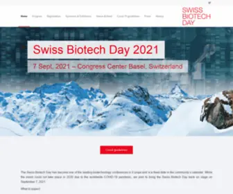 Swissbiotechday.ch(Swiss Biotech Day) Screenshot