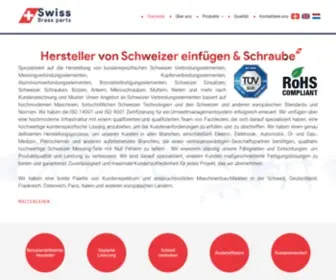 Swissbrassparts.ch(Hersteller von Schweizer einfügen) Screenshot