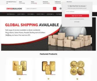 Swissbullion.ch(Buy and sell gold and silver bullion online) Screenshot