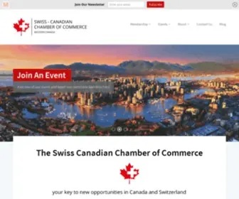 Swisscanadianchamber.com(Your Key to New Opportunities in Canada and Switzerland) Screenshot