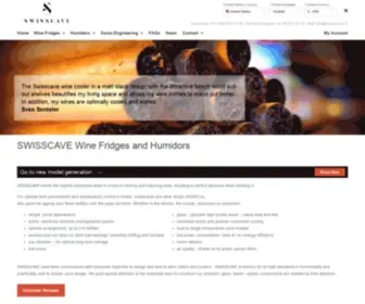 Swisscave.com(SWISSCAVE Winefridges and Humidors) Screenshot