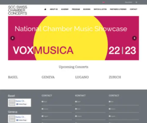 Swisschamberconcerts.ch(Swiss Chamber Concerts) Screenshot