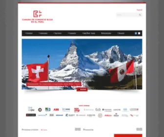 Swisschamperu.org(Cámara de Comercio Suiza en el Perú) Screenshot