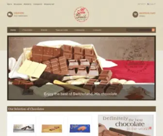 Swisschocolate-Online.com(Bienvenue chez le sp) Screenshot