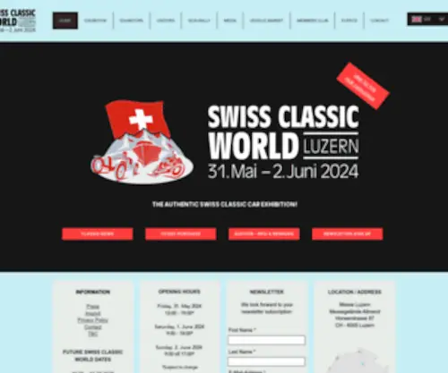 SwissclassicWorld.ch(Oldtimer Messe) Screenshot