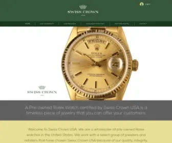 Swisscrownusa.com(Pre-owned Rolex Watches) Screenshot