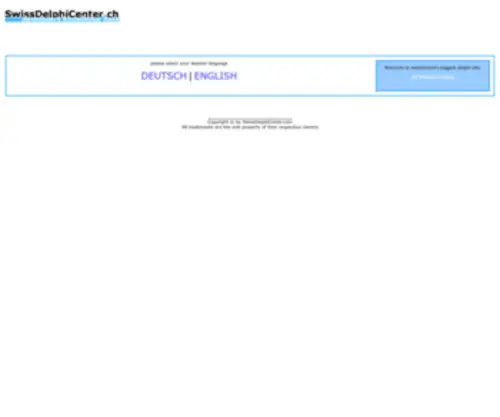 Swissdelphicenter.com(Dokument verschoben) Screenshot