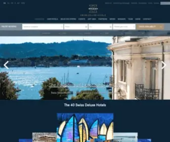 Swissdeluxehotels.com(Swiss Deluxe Hotels â the most exclusive 5) Screenshot