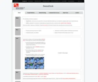 Swissdock.ch(The online docking web server of the Swiss Institute of Bioinformatics) Screenshot