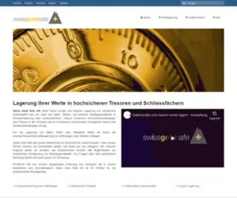 Swissgoldsafe.ch(Gold und Edelmetalle sicher einlagern) Screenshot