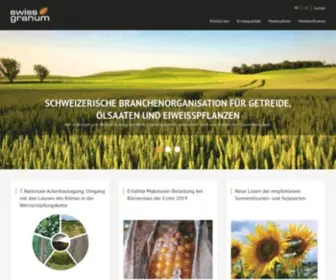 Swissgranum.ch(Schweizerische Branchenorganisation Getreide) Screenshot