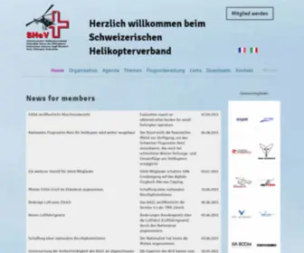 Swissheli.ch(Schweizerischer Helikopterverband SHeV) Screenshot