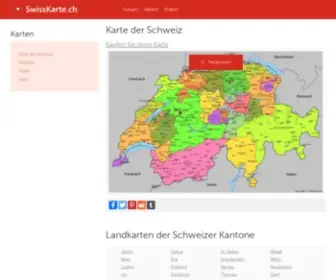 Swisskarte.ch(Karte der Schweiz) Screenshot