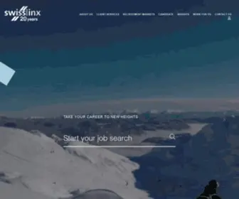 Swisslinx.com(Executive, Finance and Technology Recruitment) Screenshot