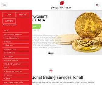 Swissmarkets.com(Your True STP Trading & Investment Broker) Screenshot