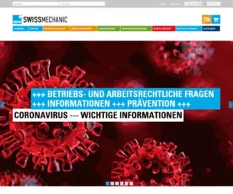 Swissmechanic.ch(Führender Arbeitgeberverband für KMU) Screenshot