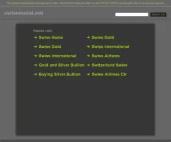 Swissmetal.net(Swissmetal-Rare Strategic Metals Gold Silver) Screenshot