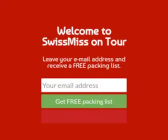 Swissmissontour.com(SwissMiss on Tour) Screenshot