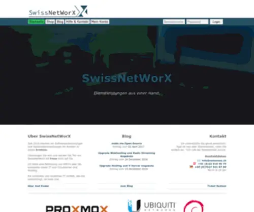 Swissnwx.ch(Dienstleistungen aus einer Hand) Screenshot