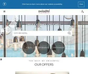 Swissotel.com(Luxury Hotels & Resorts) Screenshot