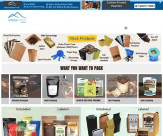 Swisspac.co.uk(Packaging Bags Suppliers) Screenshot