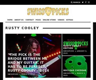 Swisspicks.com(Guitar Picks with Off Center Holes and Raised Edge) Screenshot