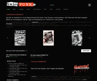 Swisspunk.ch(Everything about Punk in Switzerland) Screenshot